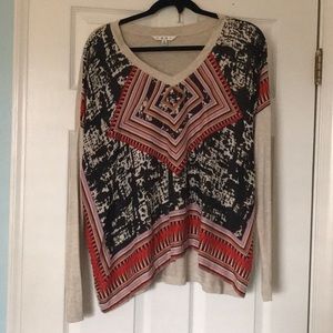 CAbi #768 Silk Scarf Top M